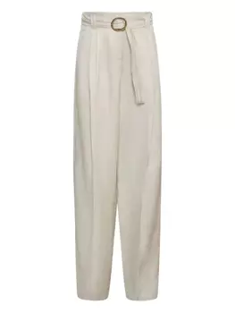 Брюки Marella с высокой талией и поясом, нейтральный