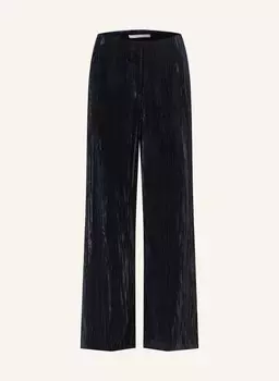 Брюки марлен анаис из бархата RAFFAELLO ROSSI, темно-синий
