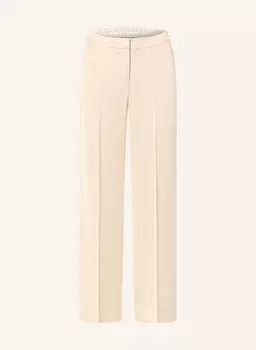 Брюки Марлен из атласа Comma, коричневый