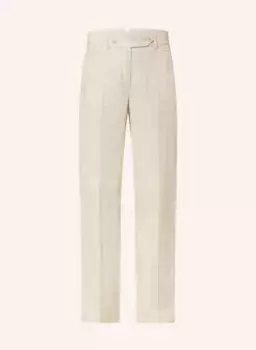 Брюки марлен из льна и блестящей пряжи Riani, бежевый