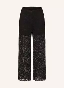 Брюки Марлен лами из кружева Neo Noir, черный