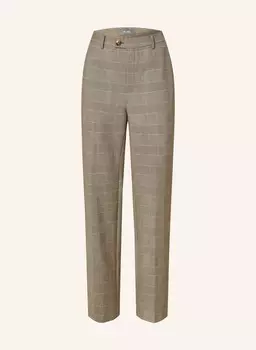 Брюки марлен mmolly elif MOS MOSH, коричневый/светло-коричневый