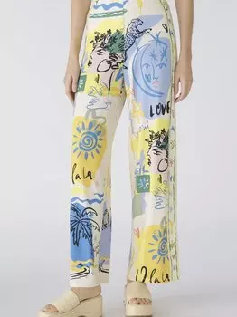 Брюки марлен Oui, желтый