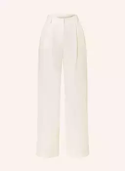 Брюки марлен с льном Patrizia Pepe, белый
