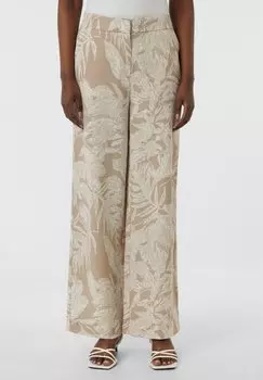 Брюки MARLENE MIT ALL-OVER-PRINT comma, песочный