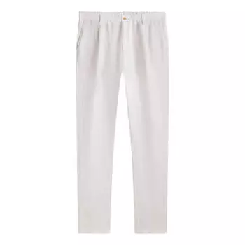 Брюки Massimo Dutti 100% Linen Darted, белый