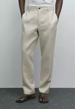 Брюки Massimo Dutti, бежевый