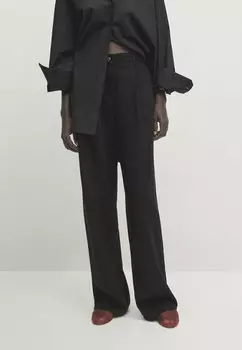 Брюки Massimo Dutti, цвет black