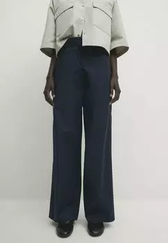 Брюки Massimo Dutti, цвет mottled dark blue