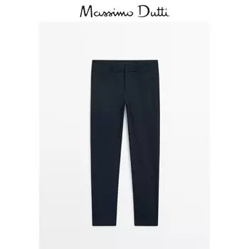 Брюки Massimo Dutti прямые, темно-синий