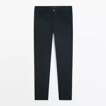 Брюки Massimo Dutti Slim Fit Denim, темно-синий
