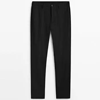 Брюки Massimo Dutti Twill Chino, черный