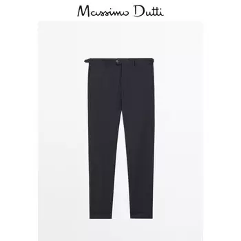 Брюки Massimo Dutti в большую клетку, темно-синий