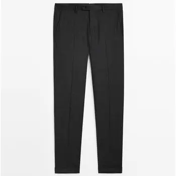 Брюки Massimo Dutti Wool Suit, серый