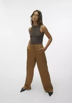 Брюки Mathilde Vero Moda, табачно-коричневые