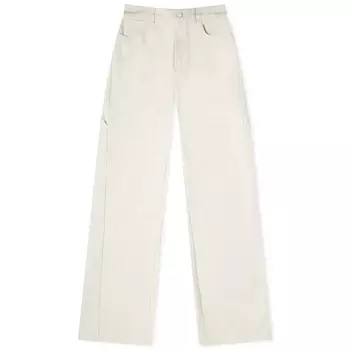 Брюки Max Mara Segnale Straigh Leg Carpenter, белый