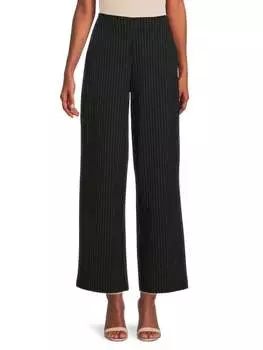 Брюки Max Studio понте с высокой талией, черный