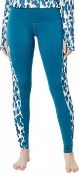 Брюки Mec Pocket Print Tights Hot Chillys, цвет Cc Blue/Blue Painted Animal