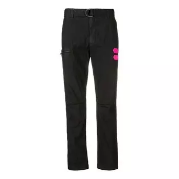 Брюки men's d waist casual long pants/trousers slim fit black Off-White, черный
