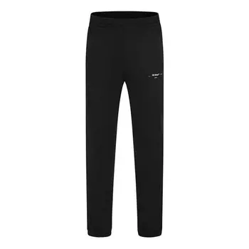 Брюки men's logo printing solid color casual long pants/trousers black Off-White, мультиколор