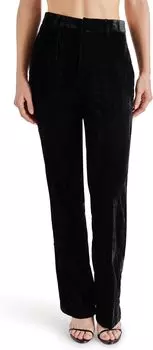Брюки Mercer из бархатного бархата Steve Madden, черный
