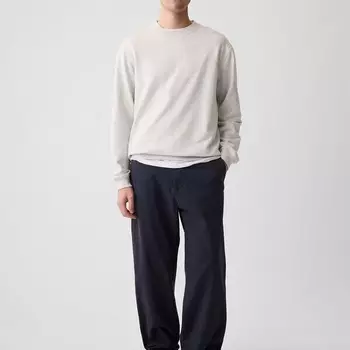 Брюки мешковатого кроя из эластичного хлопка Gap, синий