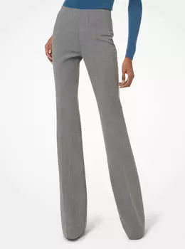 Брюки Michael Kors Brooke Stretch Crepe Flared, серый