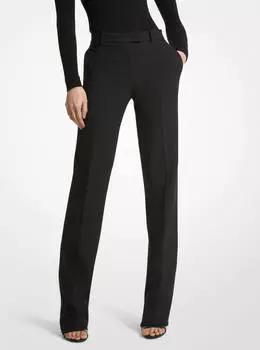 Брюки Michael Kors Carolyn Double Crepe Sable, черный