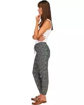 Брюки Michael Kors Floral Dressy Track Pants, черный