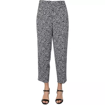 Брюки Michael Kors Straight Fit, черный/белый
