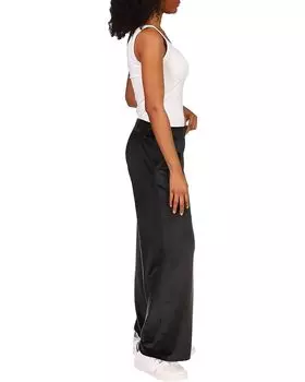 Брюки Michael Kors Velour Straight Leg Pants, черный