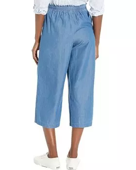 Брюки Michael Kors Wide Leg Tie Front Pants, цвет Light Cadet Wash