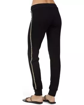 Брюки Michael Lauren Jamaica Lounge Pants w/ Chain Tape, черный