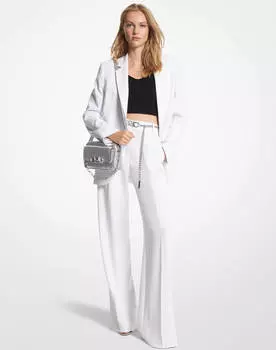 Брюки Michael Michael Kors Crepe Wide Leg, белый