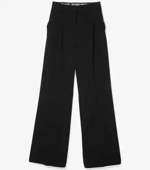 Брюки Michael Michael Kors Crepe Wide Leg, черный
