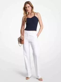 Брюки Michael Michael Kors Linen Blend, белый
