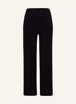 Брюки michelle rib pants wide leg Les Lunes, черный