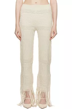 Брюки Miciel Nanushka, цвет nude