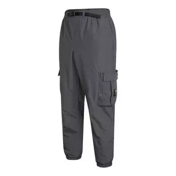 Брюки mid-rise woven pants 'grey' Vans, серый
