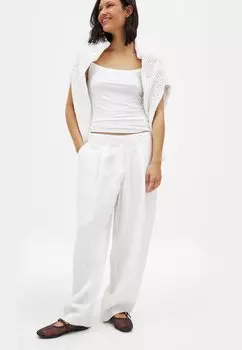 Брюки MID WAIST NA-KD, белый