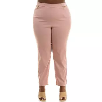 Брюки Millennium длиной до щиколотки больших размеров Nina Leonard, цвет Rosewater