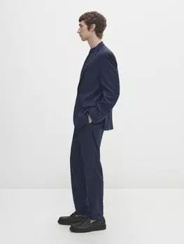 Брюки мини-хаундстут Massimo Dutti, синий