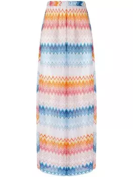 Брюки Missoni из зигзагообразной ткани ламе, синий