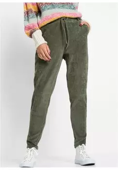 Брюки MIT ELA bonprix, оливковый