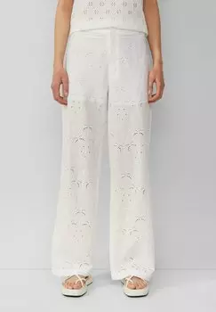 Брюки MIT LOCHSTICKEREI QS, кремовый