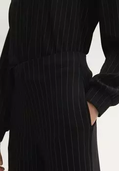 Брюки MIT NADELSTREIFEN TOM TAILOR DENIM, черный