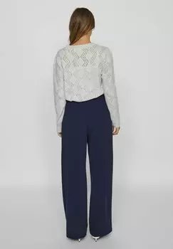 Брюки MIT WEITEM BEIN HIGH WAIST VILA, темно-синий