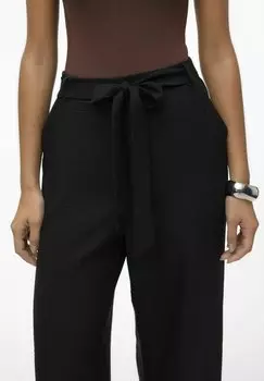 Брюки Mit Weitem Beinschnitt Vmmelony Hohe Taille Vero Moda, черные