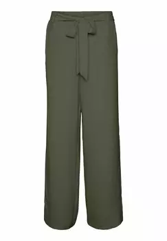 Брюки MIT WEITEM BEINSCHNITT VMMELONY HOHE TAILLE Vero Moda, зеленый