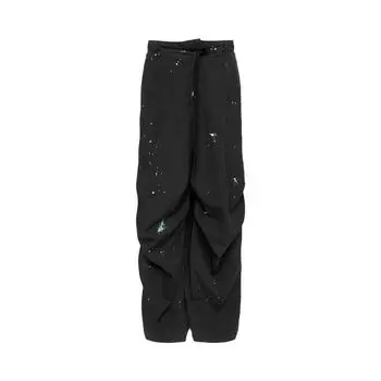 Брюки MM6 Maison Margiela Baggy Pants 'Washed Black', черный